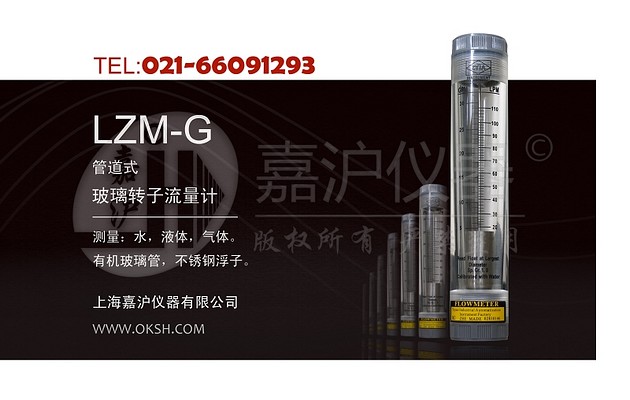 LZM-G管道式有机玻璃转子流量计_上海嘉沪专业流量计10周年